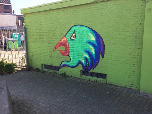 Street Art Heerlen papegaai 1