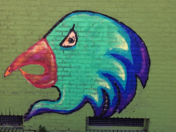 Street art Heerlen papegaai 2