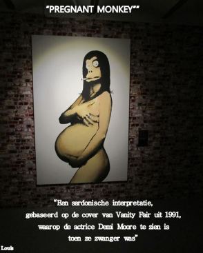 Banksy weblog 24  Pregnant Monkey
