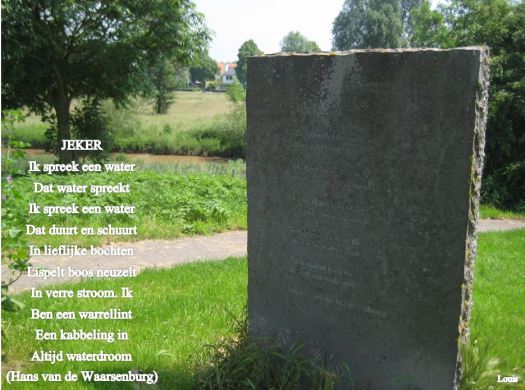 Gedicht in steen Hans van de Waarsenburg Bieslanderweg 1a2